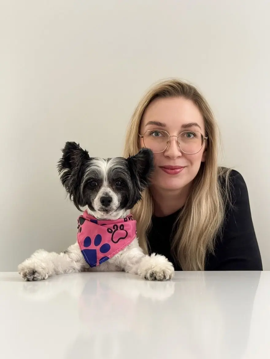 Karolina — właścicielka salonu groomerskiego Piękny Pies w Mogilanach